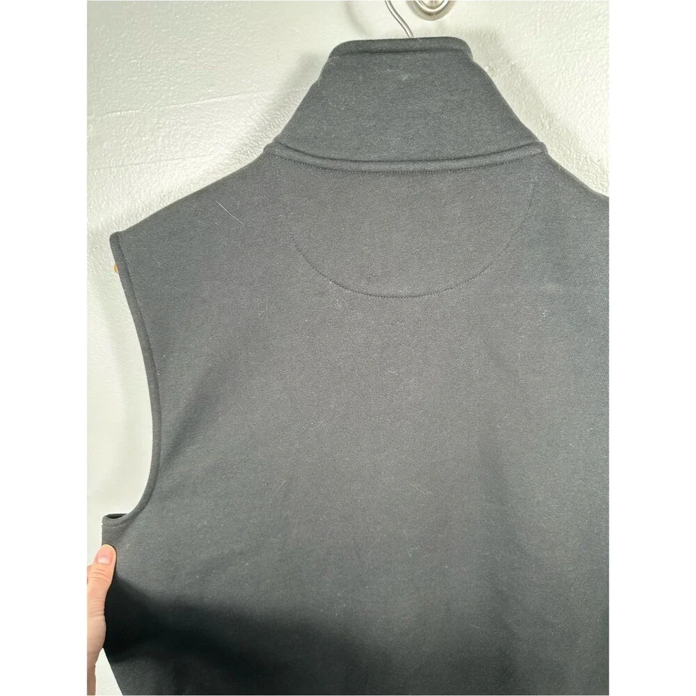 Michael Kors Men's Black Zip-Up Collared Vest NWT Size Medium Minimalist